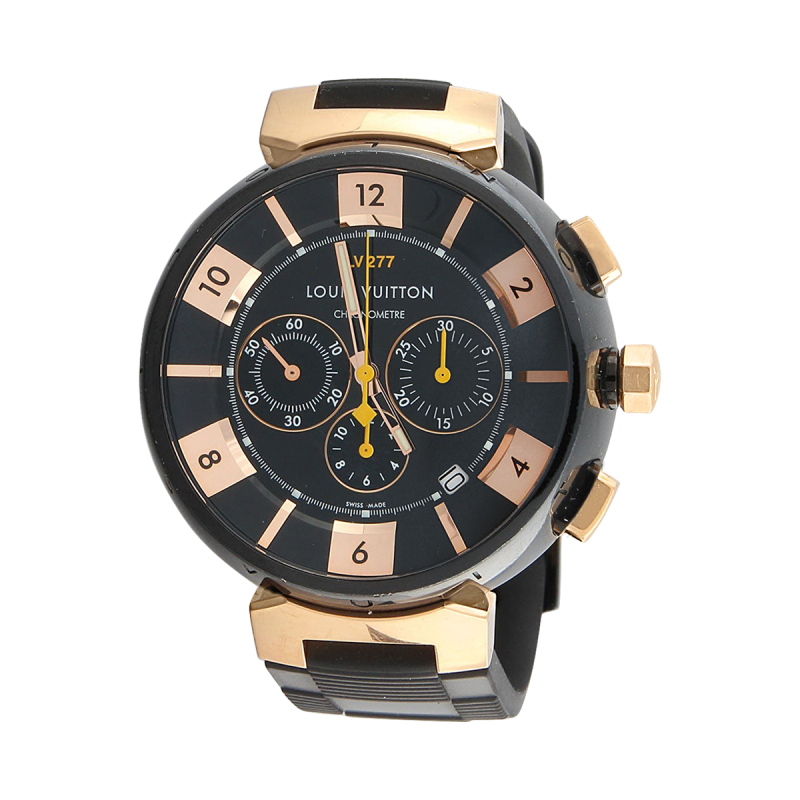 Gold louis vuitton sales watch